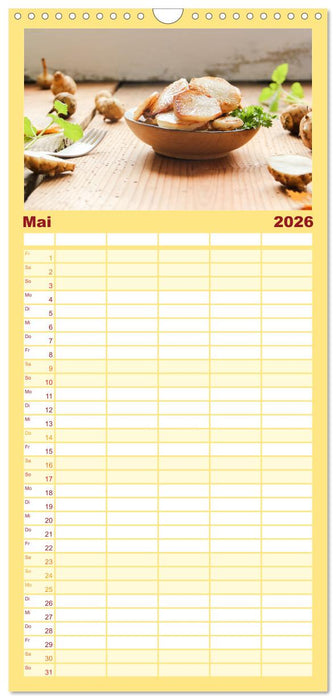 Köstliche Topinambur (CALVENDO Familienplaner 2026)