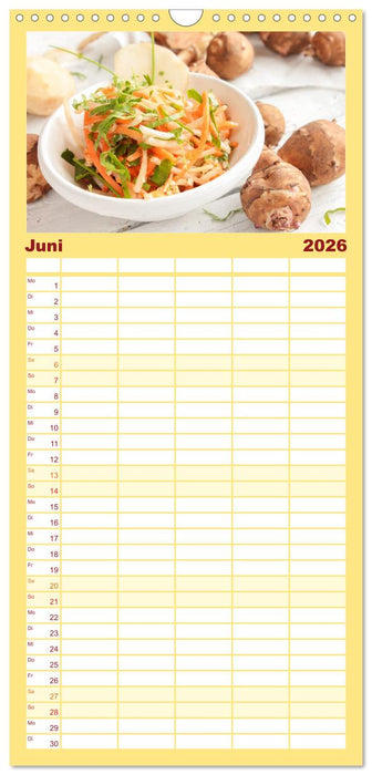 Köstliche Topinambur (CALVENDO Familienplaner 2026)