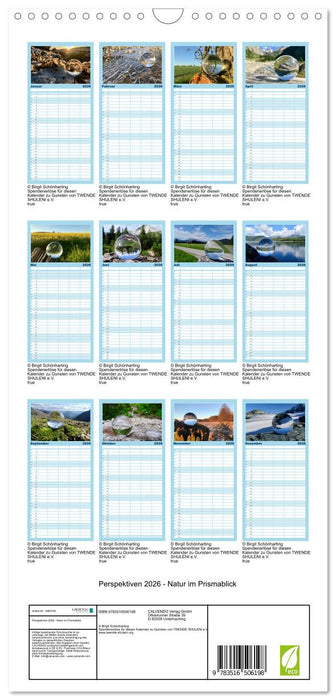 Perspektiven 2026 - Natur im Prismablick (CALVENDO Familienplaner 2026)