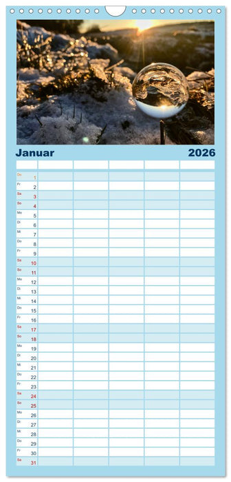 Perspektiven 2026 - Natur im Prismablick (CALVENDO Familienplaner 2026)