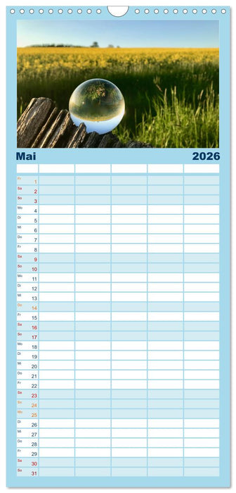 Perspektiven 2026 - Natur im Prismablick (CALVENDO Familienplaner 2026)