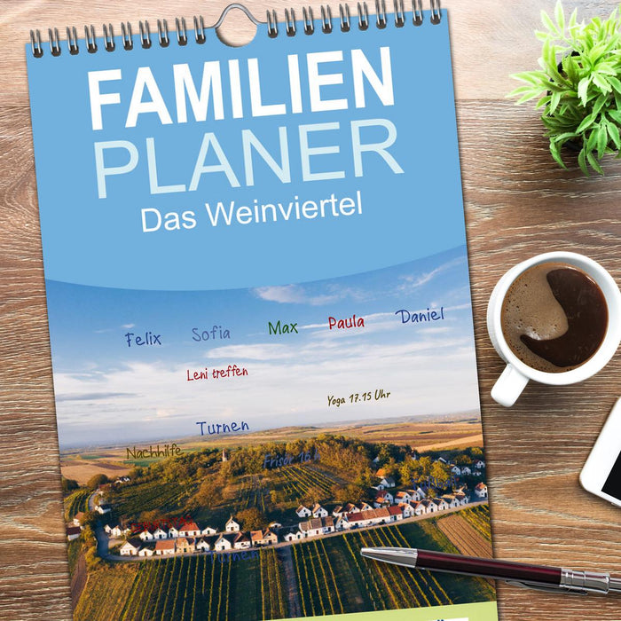 Das Weinviertel im wunderschönen Niederösterreich. (CALVENDO Familienplaner 2026)