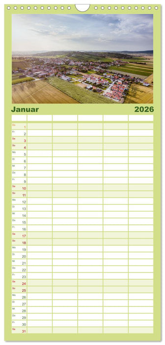 Das Weinviertel im wunderschönen Niederösterreich. (CALVENDO Familienplaner 2026)