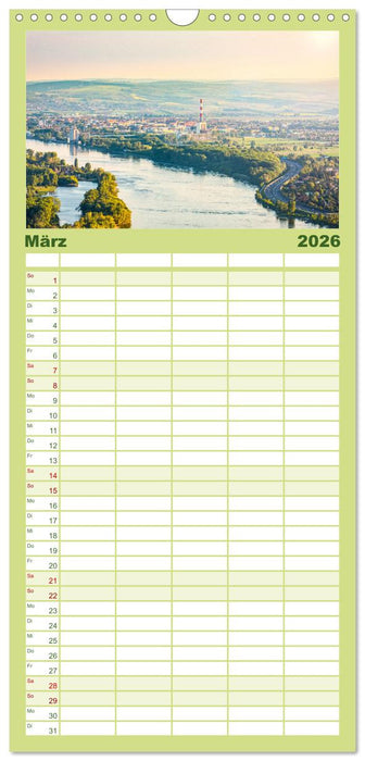 Das Weinviertel im wunderschönen Niederösterreich. (CALVENDO Familienplaner 2026)