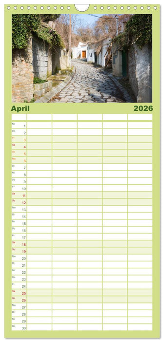 Das Weinviertel im wunderschönen Niederösterreich. (CALVENDO Familienplaner 2026)