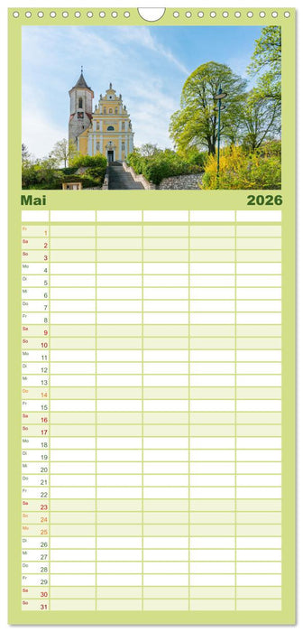 Das Weinviertel im wunderschönen Niederösterreich. (CALVENDO Familienplaner 2026)