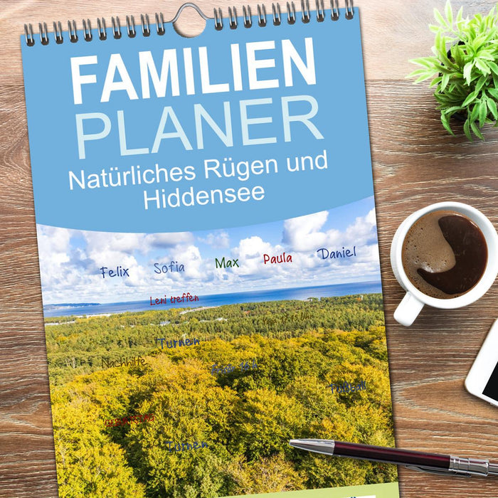 Natürliches Rügen und Hiddensee (CALVENDO Familienplaner 2026)
