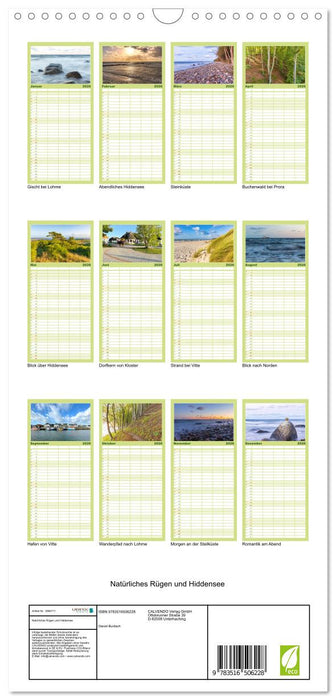 Natürliches Rügen und Hiddensee (CALVENDO Familienplaner 2026)