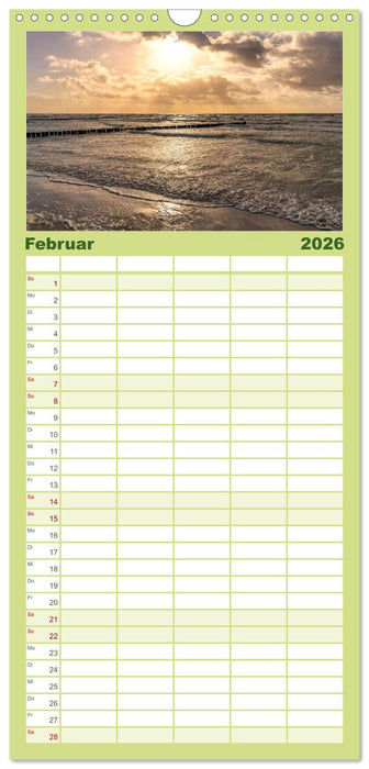 Natürliches Rügen und Hiddensee (CALVENDO Familienplaner 2026)