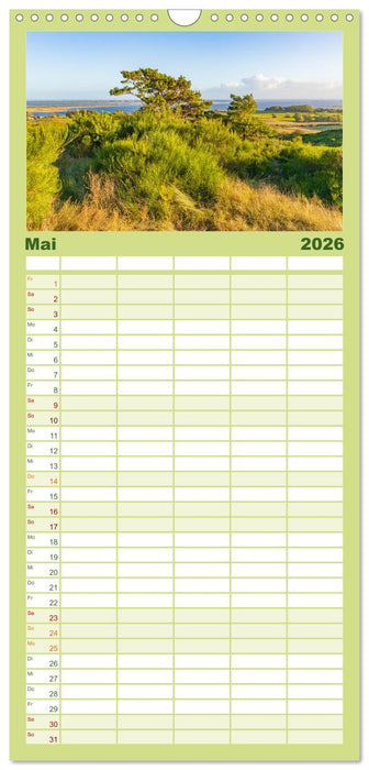 Natürliches Rügen und Hiddensee (CALVENDO Familienplaner 2026)
