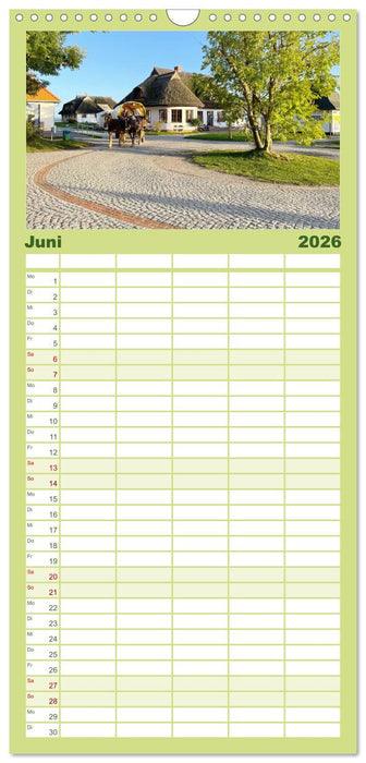 Natürliches Rügen und Hiddensee (CALVENDO Familienplaner 2026)