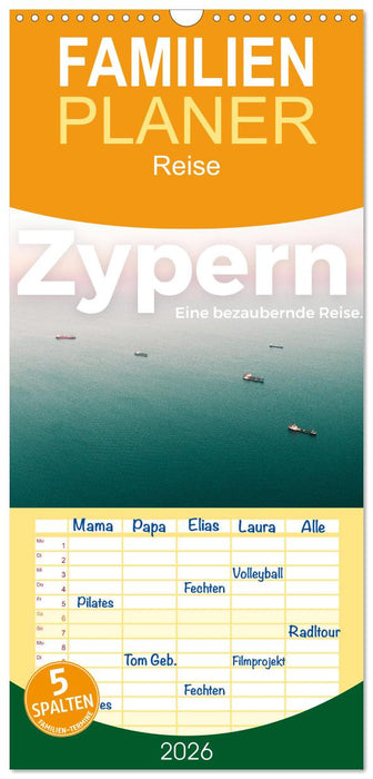 Zypern - Eine bezaubernde Reise. (CALVENDO Familienplaner 2026)