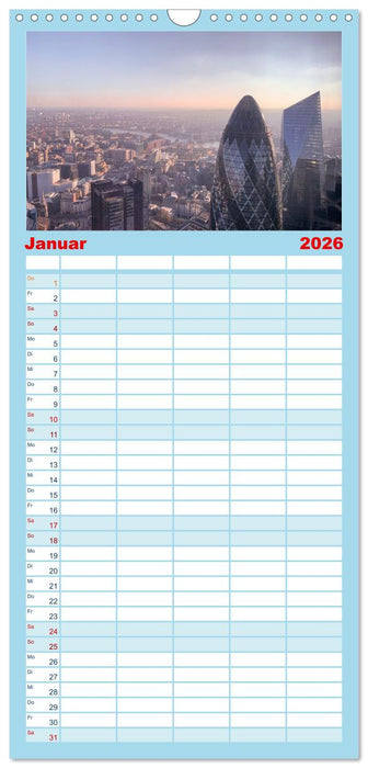 London - Die faszinierende Hauptstadt Englands. (CALVENDO Familienplaner 2026)