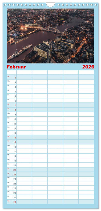 London - Die faszinierende Hauptstadt Englands. (CALVENDO Familienplaner 2026)