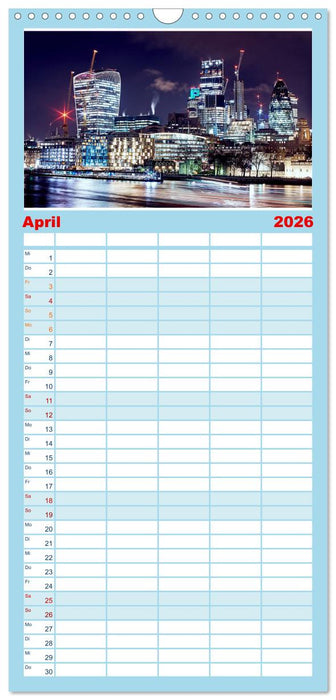 London - Die faszinierende Hauptstadt Englands. (CALVENDO Familienplaner 2026)