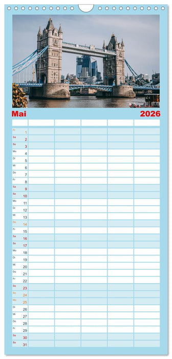 London - Die faszinierende Hauptstadt Englands. (CALVENDO Familienplaner 2026)