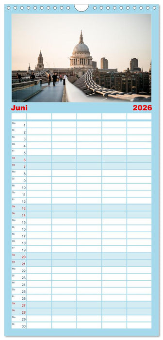 London - Die faszinierende Hauptstadt Englands. (CALVENDO Familienplaner 2026)