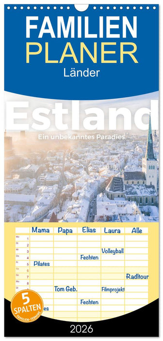 Estland - Ein unbekanntes Paradies. (CALVENDO Familienplaner 2026)