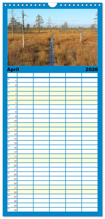 Estland - Ein unbekanntes Paradies. (CALVENDO Familienplaner 2026)