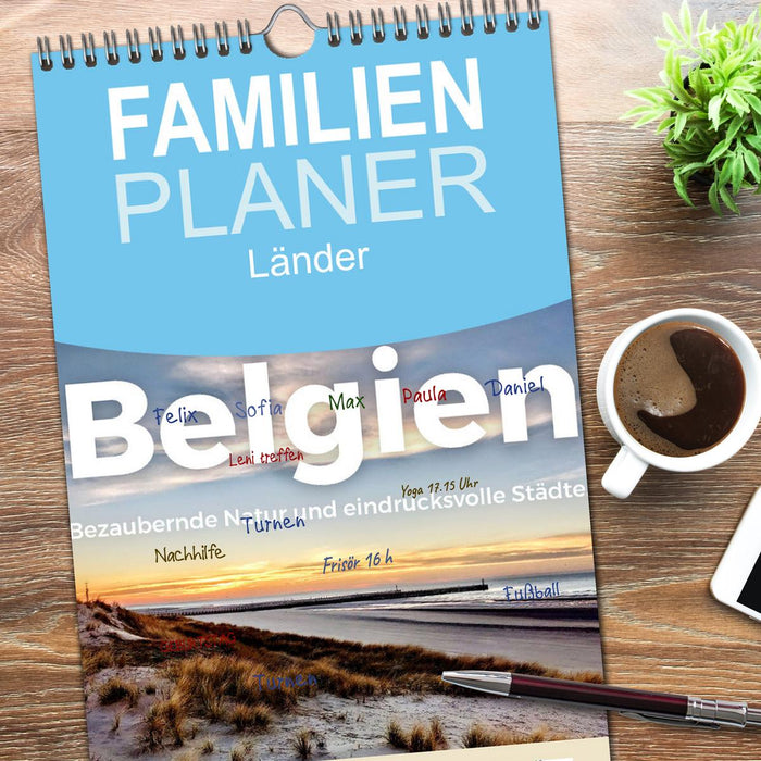 Belgien - Bezaubernde Natur und eindrucksvolle Städte. (CALVENDO Familienplaner 2026)