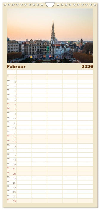 Belgien - Bezaubernde Natur und eindrucksvolle Städte. (CALVENDO Familienplaner 2026)