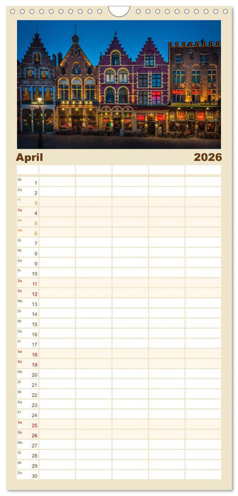 Belgien - Bezaubernde Natur und eindrucksvolle Städte. (CALVENDO Familienplaner 2026)