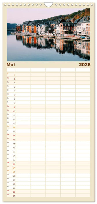 Belgien - Bezaubernde Natur und eindrucksvolle Städte. (CALVENDO Familienplaner 2026)