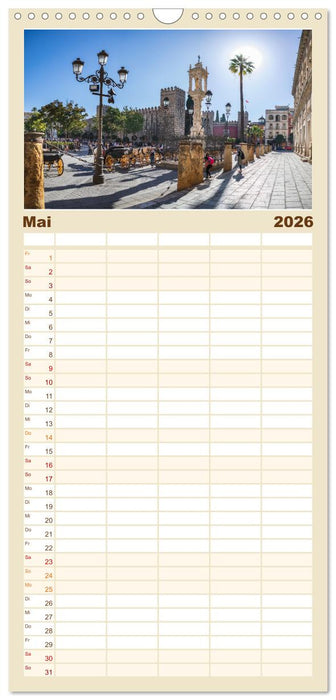 Sevilla - die andalusische Hauptstadt (CALVENDO Familienplaner 2026)