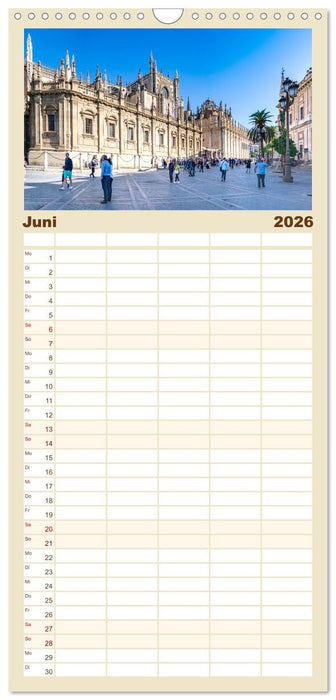 Sevilla - die andalusische Hauptstadt (CALVENDO Familienplaner 2026)