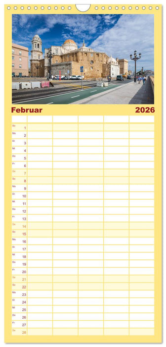 Cádiz - die Stadt des Lichts (CALVENDO Familienplaner 2026)