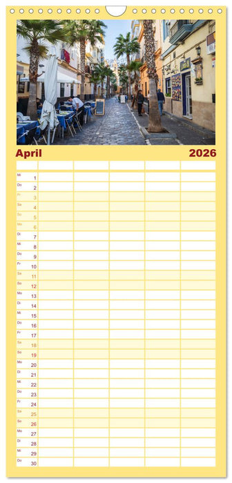 Cádiz - die Stadt des Lichts (CALVENDO Familienplaner 2026)