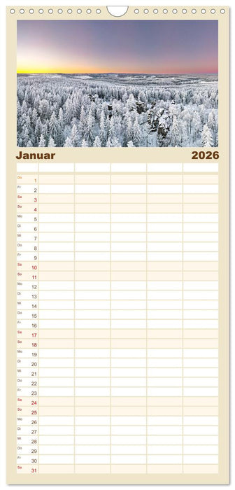 Unser Erzgebirge von oben (CALVENDO Familienplaner 2026)