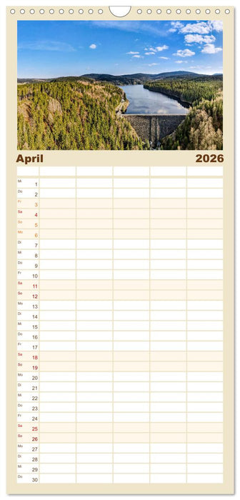 Unser Erzgebirge von oben (CALVENDO Familienplaner 2026)