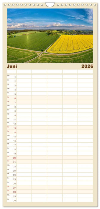 Unser Erzgebirge von oben (CALVENDO Familienplaner 2026)