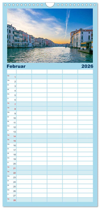 Venedig. Lagunenstadt in Italien (CALVENDO Familienplaner 2026)