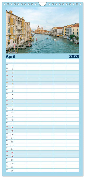 Venedig. Lagunenstadt in Italien (CALVENDO Familienplaner 2026)