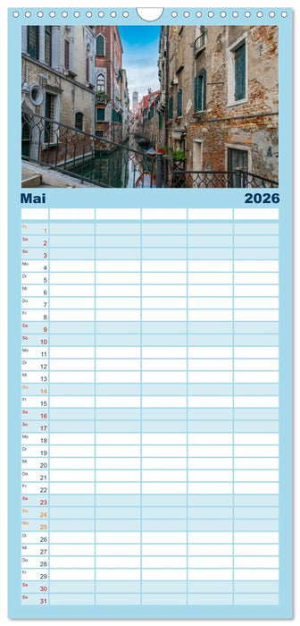 Venedig. Lagunenstadt in Italien (CALVENDO Familienplaner 2026)