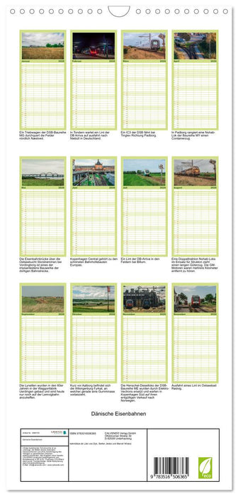 Dänische Eisenbahnen (CALVENDO Familienplaner 2026)