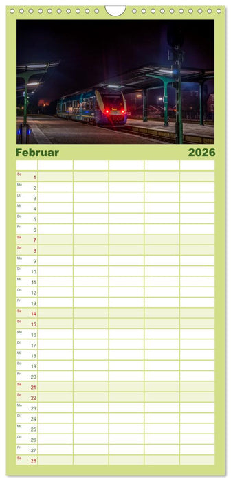 Dänische Eisenbahnen (CALVENDO Familienplaner 2026)