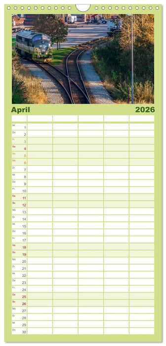 Dänische Eisenbahnen (CALVENDO Familienplaner 2026)