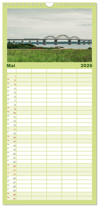 Dänische Eisenbahnen (CALVENDO Familienplaner 2026)