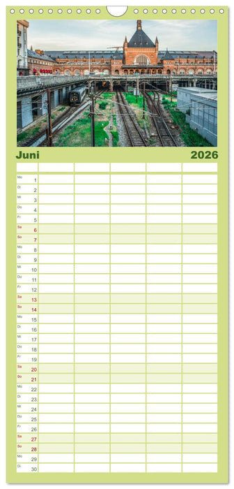 Dänische Eisenbahnen (CALVENDO Familienplaner 2026)