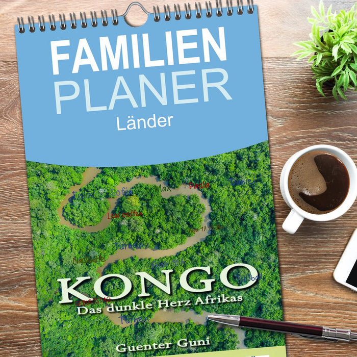 KONGO - das dunkle Herz Afrikas (CALVENDO Familienplaner 2026)