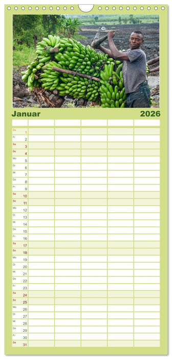 KONGO - das dunkle Herz Afrikas (CALVENDO Familienplaner 2026)