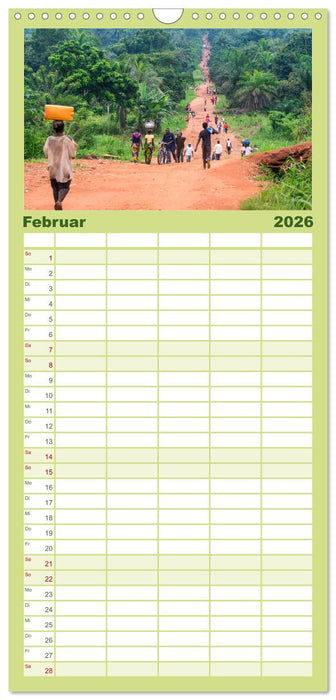 KONGO - das dunkle Herz Afrikas (CALVENDO Familienplaner 2026)