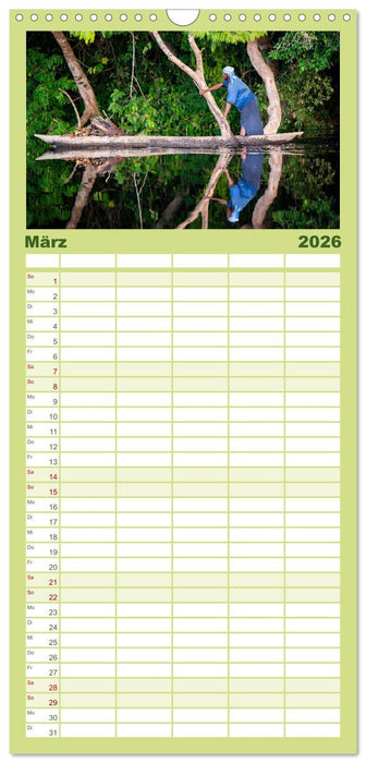 KONGO - das dunkle Herz Afrikas (CALVENDO Familienplaner 2026)