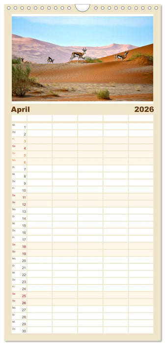 Namibia - Ein Paradies auf Erden. (CALVENDO Familienplaner 2026)