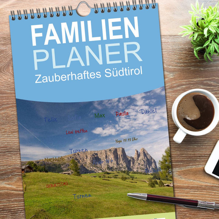 Zauberhaftes Südtirol (CALVENDO Familienplaner 2026)