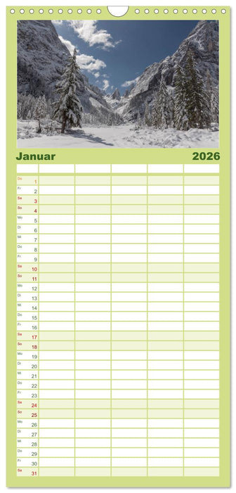 Zauberhaftes Südtirol (CALVENDO Familienplaner 2026)