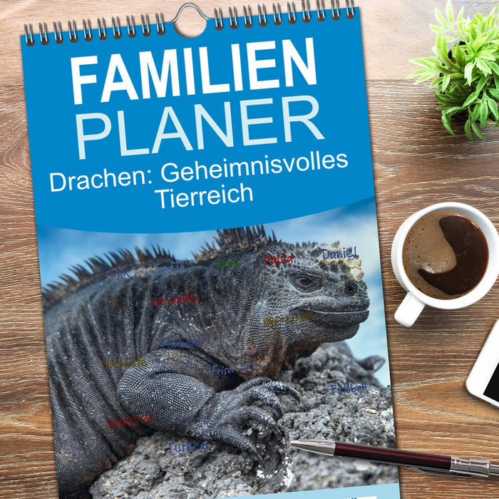 Drachen: Geheimnisvolles Tierreich (CALVENDO Familienplaner 2026)